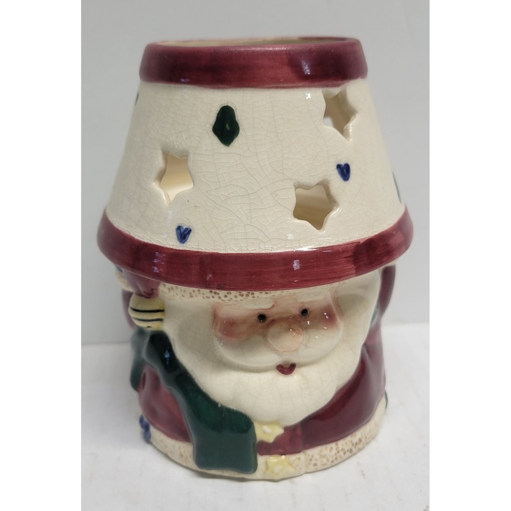 Bella Casa by Ganz Santa Claus Ceramic Candle Warmer‎ Tea Light Holder BC6872
